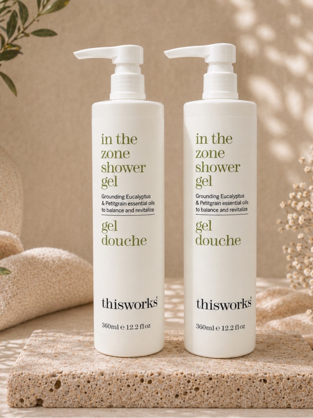 (2 PACK) THIS WORKS IN THE ZONE SHOWER GEL - 12 fl.oz